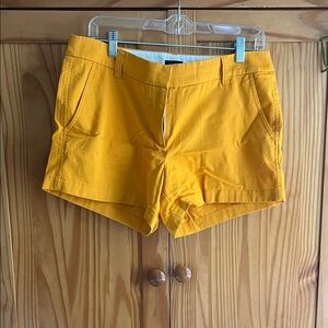 J. Crew Factory 3 1/2 inch mustard Yellow Shorts